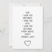 Stijlvol design "SUPER DAD", persoonlijke wensen Kaart (Achterkant)