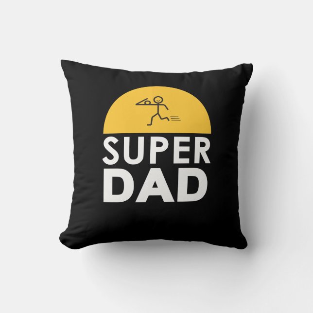Stijlvol design "SUPER DAD", persoonlijke wensen Kussen (Voorkant)