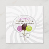 Stijlvol design-Visitekaartje voor Pop Vierkante Visitekaartje (Voorkant)