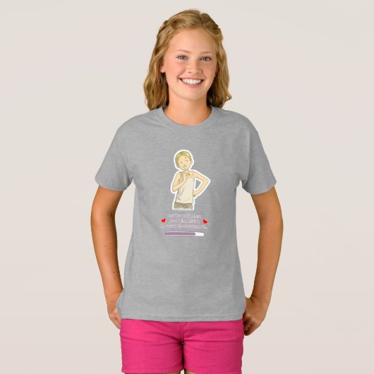 Stijlvol design voor meisjes t-shirt (Voorkant volledig)
