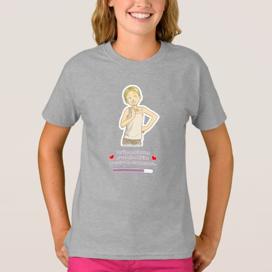 Stijlvol design voor meisjes t-shirt (Voorkant)