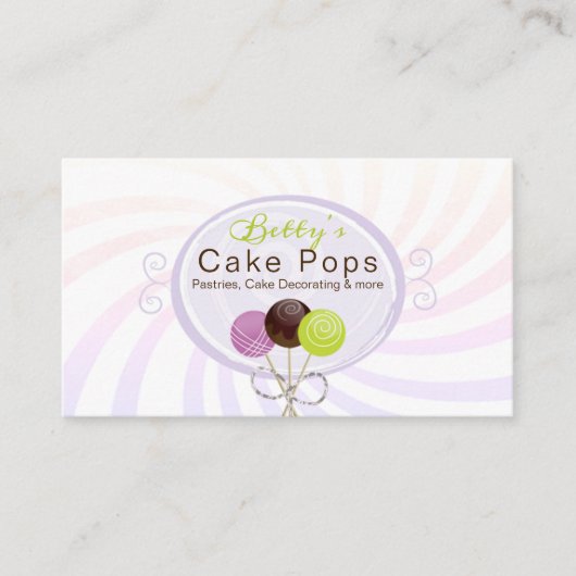 Stijlvol design voor Pop Visitekaartje (Voorkant)