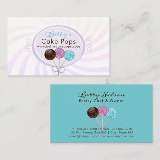 Stijlvol design voor Pop Visitekaartje (Voorkant / Achterkant)