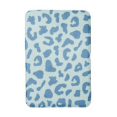 Stijlvol dierlijk beschermheerpatroon in blauw badmat (Voorkant Verticaal)