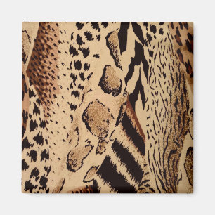 Stijlvol Dierlijk Cheetah Zebra Luipaard Print Pat Magneet