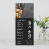 Stijlvol dinermenu voor Japans sushirestaurant Menu (Staand voorkant)
