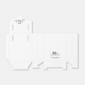 Stijlvol doen we nog steeds bruiloft gelofte verni bedankdoosjes (Uitgevouwen)