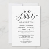 Stijlvol doen we nog steeds bruiloft gelofte verni kaart (Voorkant)