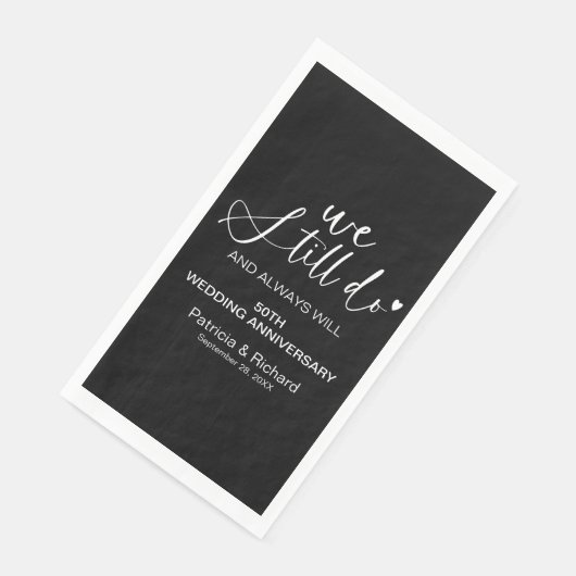 Stijlvol doen we nog steeds bruiloft gelofte verni servet (Hoek)