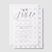 Stijlvol doen we nog steeds bruiloft gelofte verni vellum uitnodigingen (Offset (Uitnodiging))