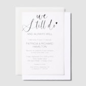 Stijlvol doen we nog steeds bruiloft gelofte verni vellum uitnodigingen (Offset)