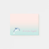 Stijlvol, dolfijn, persoonlijk post-it® notes (Voorkant)