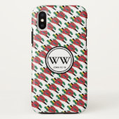 Stijlvol DOMINICA-vlagmonogram Overvloedig leven Case-Mate iPhone Case (Achterkant)