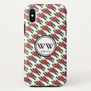 Stijlvol DOMINICA-vlagmonogram Overvloedig leven Case-Mate iPhone Case