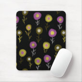 Stijlvol, donker, botanisch patroon muismat (Met muis)