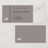 Stijlvol donkerbruin creatief ontwerp Professional Visitekaartje (Voorkant / Achterkant)