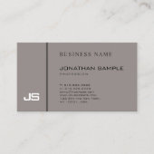 Stijlvol donkerbruin creatief ontwerp Professional Visitekaartje (Voorkant)