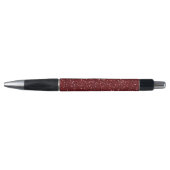 Stijlvol donkerrood glitter pen (Voorkant)