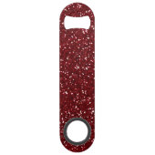 Stijlvol donkerrood glitter speed flessenopener (Voorkant)