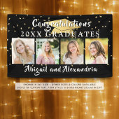 Stijlvol dubbel Afstuderen Afstudeerder 4 Foto Spandoek