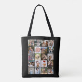Stijlvol dubbelzijdig 20-fotocollage tote bag (Achterkant)