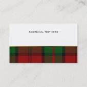 Stijlvol Dunbar Clan Pset Custom Visitekaartje (Achterkant)