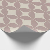 Stijlvol Dusty Mauve Geometric Shapes Pattern Chic Cadeaupapier (Hoek)
