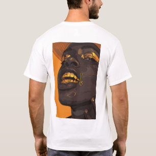 Stijlvol Ebony Man met decoraties T-shirt