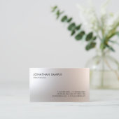 Stijlvol, eenvoudig design, modern, minimalistisch visitekaartje (Staand voorkant)