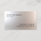 Stijlvol, eenvoudig design, modern, minimalistisch visitekaartje (Voorkant)