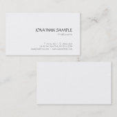 Stijlvol, eenvoudig design, modern,  rendement visitekaartje (Voorkant / Achterkant)