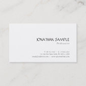 Stijlvol, eenvoudig design, modern,  rendement visitekaartje (Voorkant)