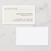 Stijlvol, eenvoudig design, modern visitekaartje (Voorkant / Achterkant)
