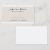 Stijlvol, eenvoudig design, professioneel design visitekaartje (Voorkant / Achterkant)