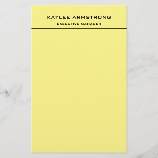 Stijlvol Eenvoudig Eenvoudig Professionele Lichtge Briefpapier (Voorkant)