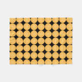 Stijlvol, eenvoudig elegant, geel zwart patroon fleece deken (Voorkant (Horizontaal))