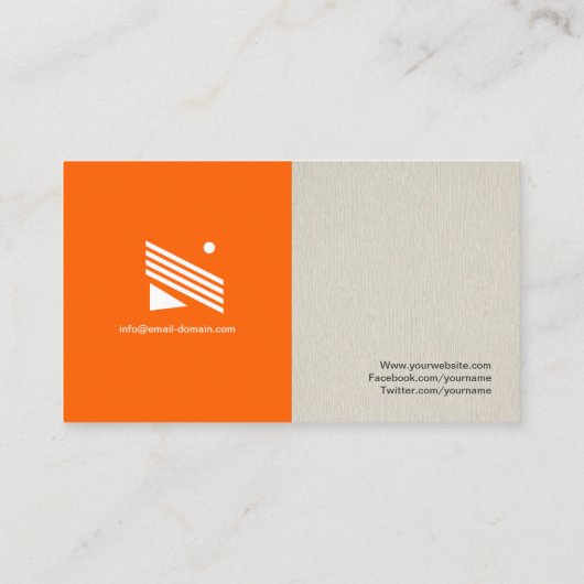 Stijlvol - Eenvoudig elegant stijlvol Visitekaartje (Achterkant)