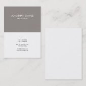 Stijlvol, eenvoudig grafisch ontwerp, bruin rendem visitekaartje (Voorkant / Achterkant)