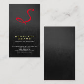 Stijlvol, eenvoudig grijs monogram visitekaartje (Voorkant / Achterkant)