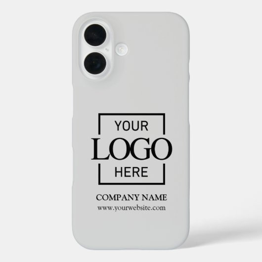 Stijlvol Eenvoudig Grijs Zakelijk Bedrijfslogo App Case-Mate iPhone Case (Achterkant)