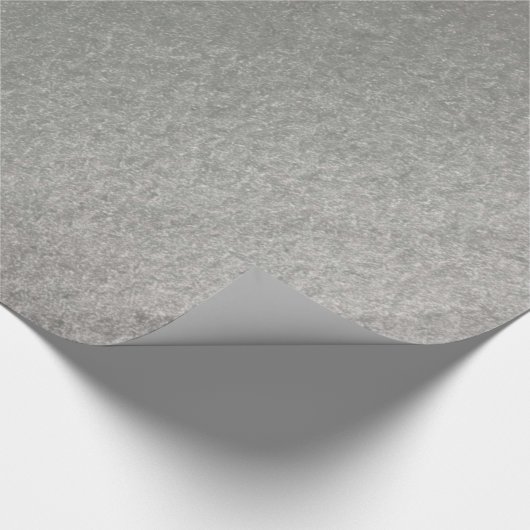 Stijlvol Eenvoudig Metallic Zilver Cadeaupapier (Hoek)