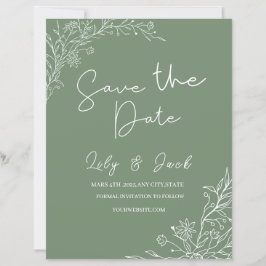 Stijlvol eenvoudig minimaal Elegant modern salie g