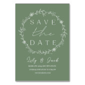 Stijlvol eenvoudig minimaal Elegant modern salie g Kaart (Voorkant)