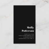 Stijlvol eenvoudig modern Afstudeerder Foto Name A Visitekaartje (Achterkant)