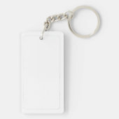 Stijlvol Eenvoudig Modern Hondenliefhebber Heart 2 Sleutelhanger (achterkant)