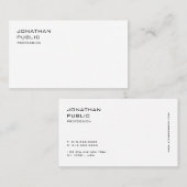 Stijlvol, eenvoudig, modern, minimalistisch ellega visitekaartje (Voorkant / Achterkant)