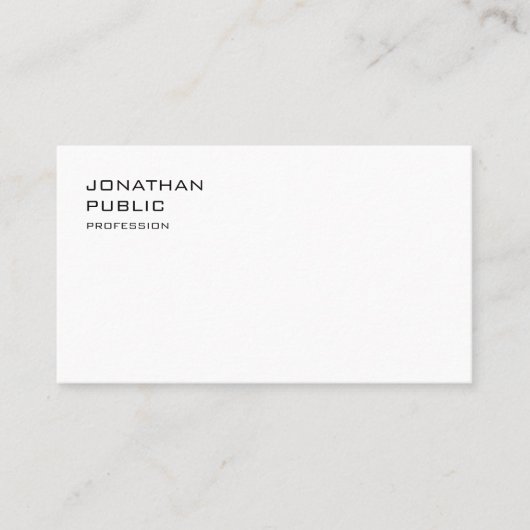 Stijlvol, eenvoudig, modern, minimalistisch ellega visitekaartje (Voorkant)