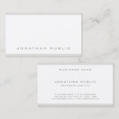 Stijlvol, eenvoudig, modern, minimalistisch vlak, visitekaartje (Voorkant / Achterkant)