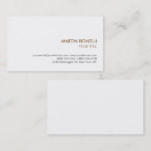 Stijlvol, eenvoudig, modern Visitekaartje (Voorkant / Achterkant)