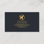 Stijlvol eenvoudig monogram bruin Stripes Logistic Visitekaartje (Achterkant)